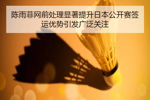 陈雨菲网前处理显著提升日本公开赛签运优势引发广泛关注